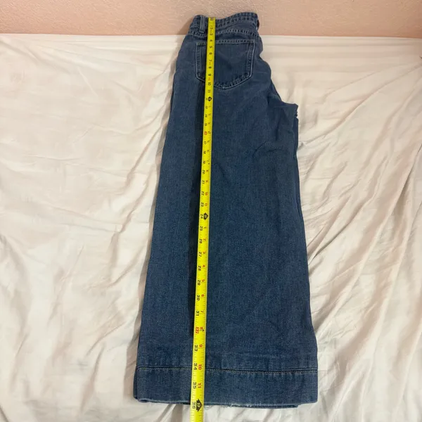 Dazy High Waisted Medium Blue Wide Leg Jeans - Image 9