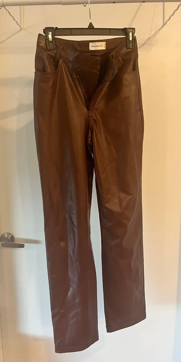 Abercrombie Faux Leather Pants - Image 3
