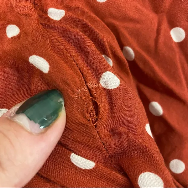 Auguste The Label Polly Sunday Polka Dot Peplum Blouse Red 8 - Image 8