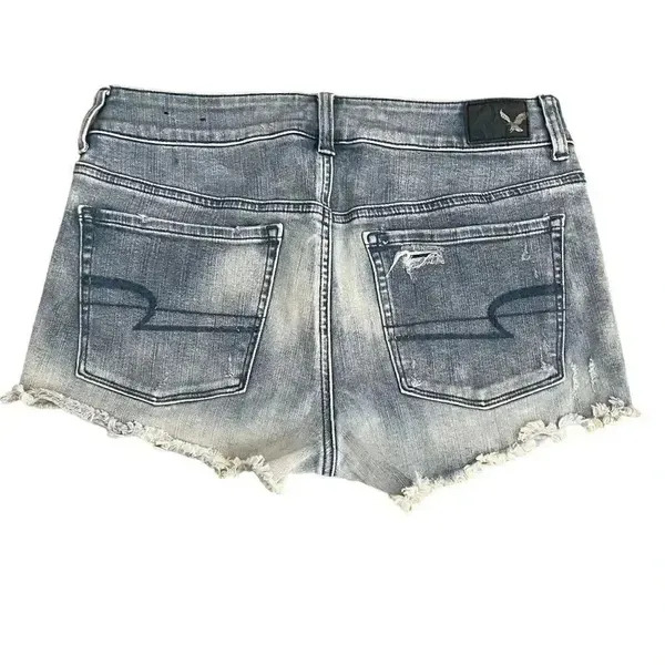 American Eagle 360 Super Stretch Bluet High Rise Short Womens Jeans SZ 6 - Image 6