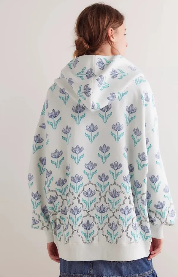 NWT Free People We The Free It's A Vibe Printed Hoodie In Snowfall Combo Size: Xs $128MSRP No refunds or cancellations - Image 2