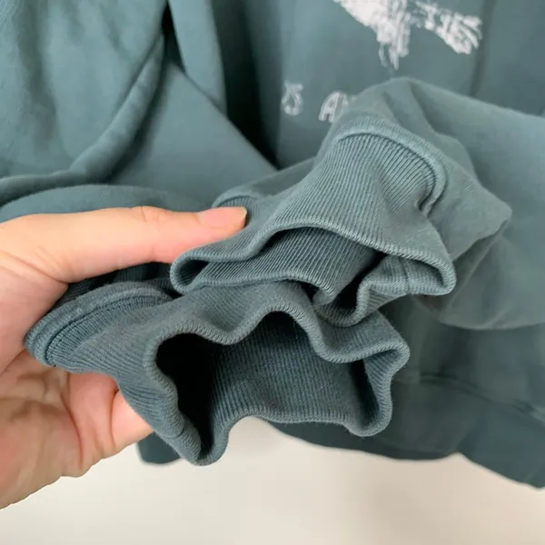 Anine Bing Ash Eagle Hoodie in Emerald Womens Small Green - Image 7