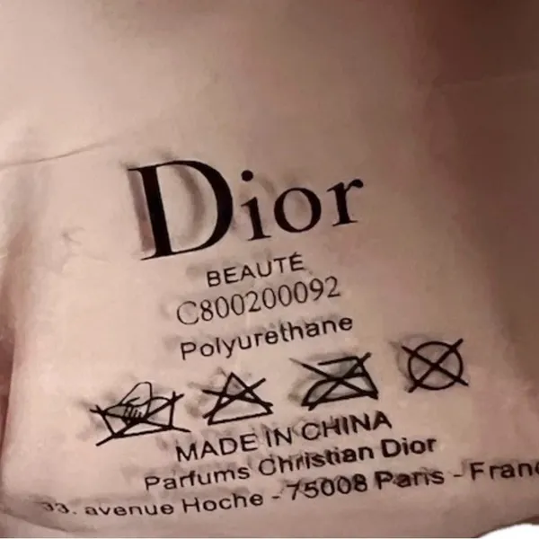 New Christian Dior Large Light Pink Makeup Pouch Cosmetic Clutch - Image 5
