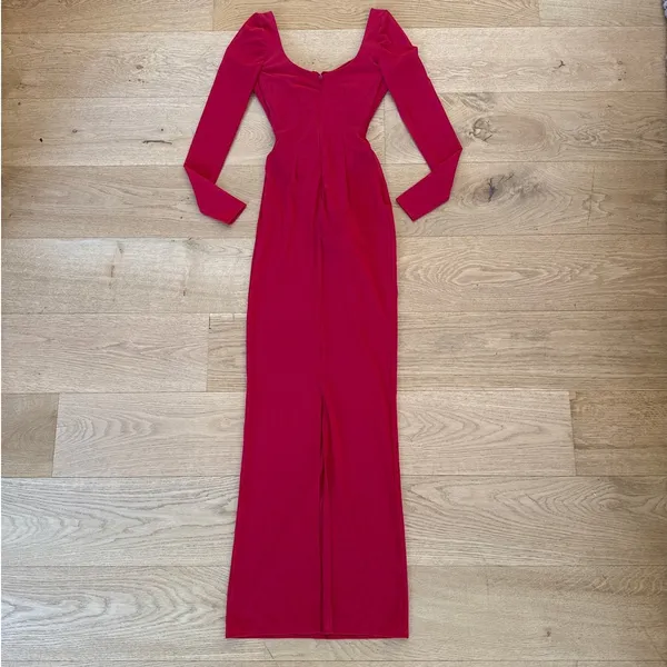 House of CB Corset Gown Long Sleeves Everly Size XS (Cup D-E) Red - Image 9