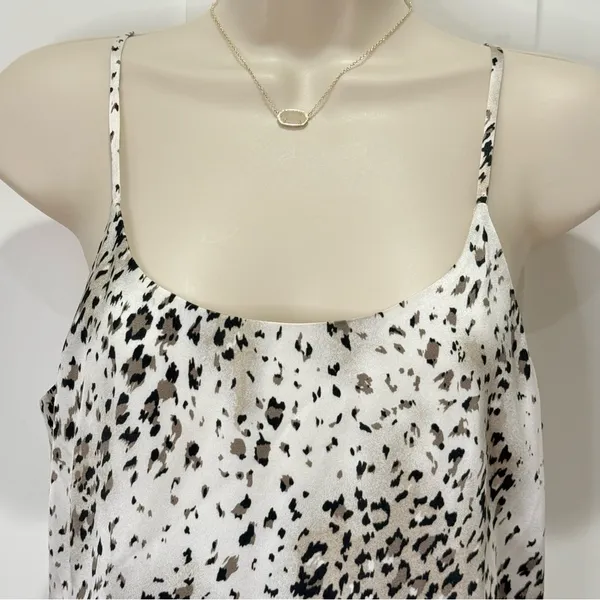 Alice + Olivia Russell Safari Silk Mini Slip Dress XS Animal Print Cocktail Chic - Image 7
