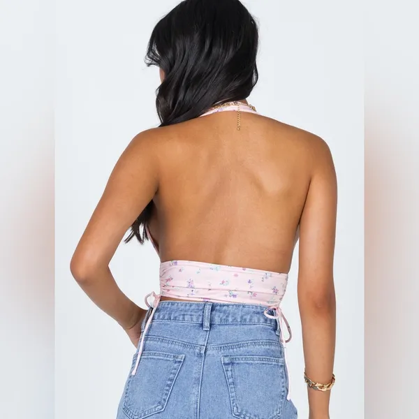 Princess Polly Penelope Halter Top in Pink Size 4 New with tag - Image 5