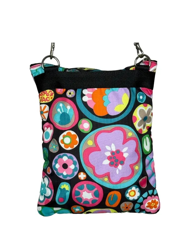 LeSportSac ✿ Crossbody Bag Festival Handbag ✿ Mixed Multi Floral Print ✿ 3X Zip - Image 8