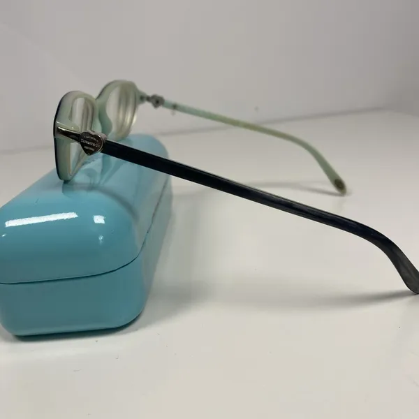 Tiffany & Co Eyeglass Frame TF2034 8055 Black + Tiffany Blue Italy Case & Box‎ - Image 11