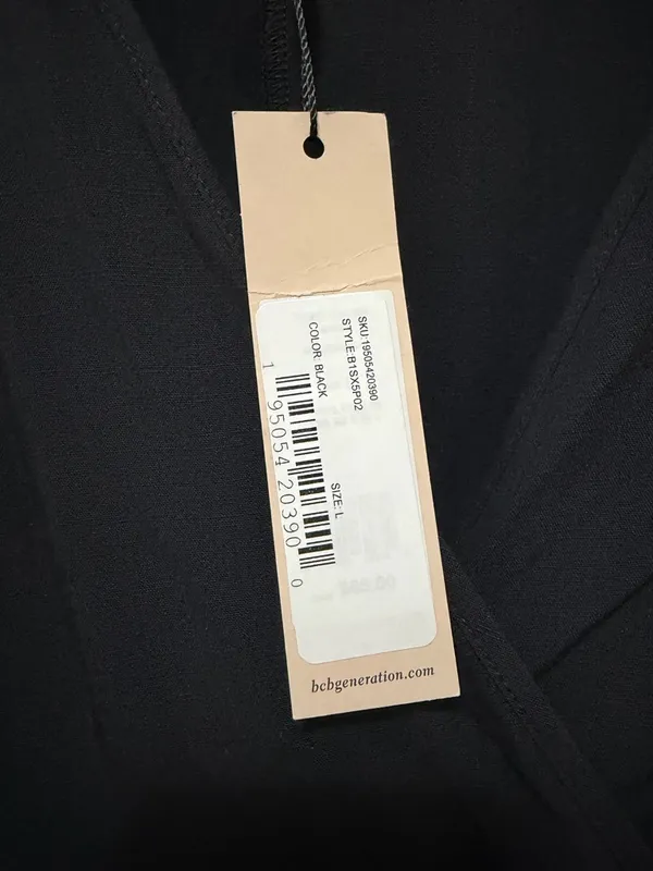 BCBGeneration Short Sleeve Wrap Crop Top –‎ Size Large (NWT) - Image 7