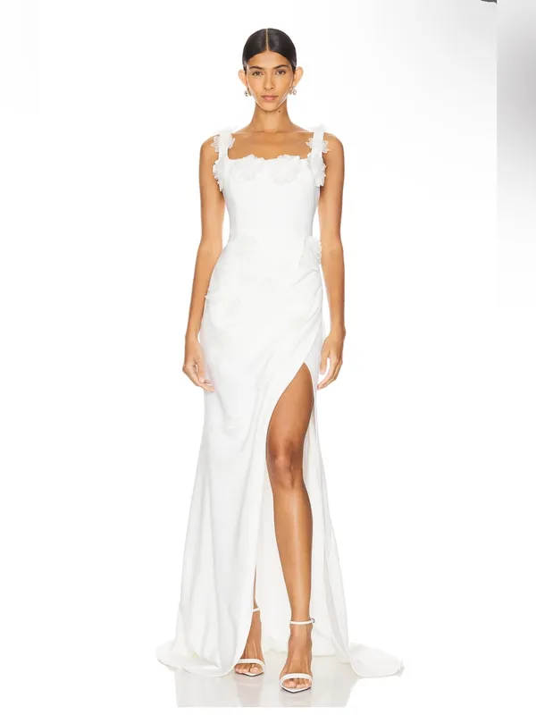 Elliatt Charlotte Gown in Ivory size small - Image 2