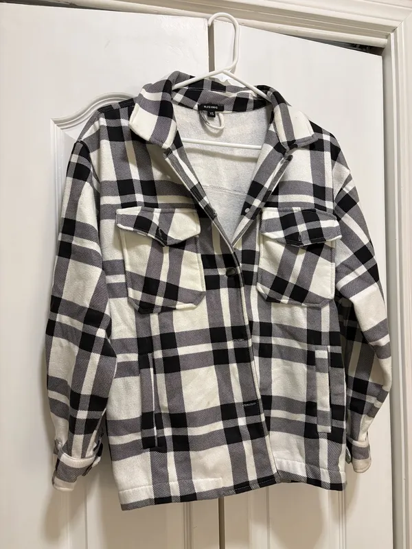 Oversized plaid jacket Multiple Size XS - Image 2