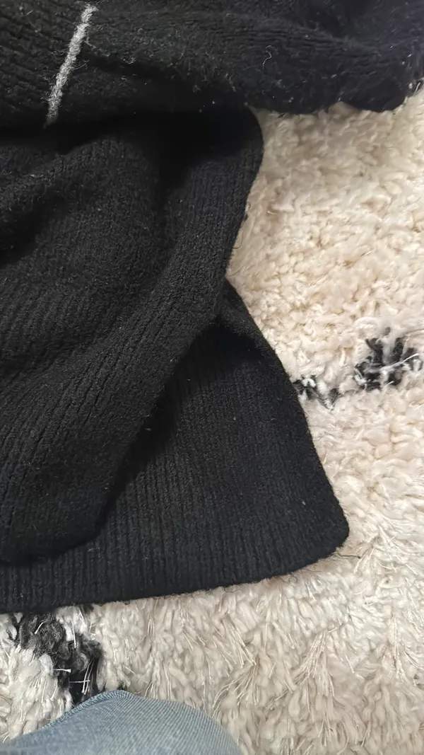 Blu Pepper Sweater Medium Contrast Stitching  - Image 3