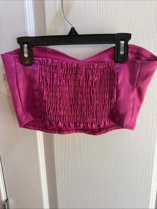 Altar'd State Fuchsia Strapless Bustier Top - Image 2