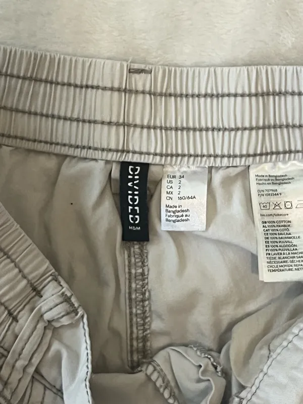 H&M Grey Cargo Pants - Image 2