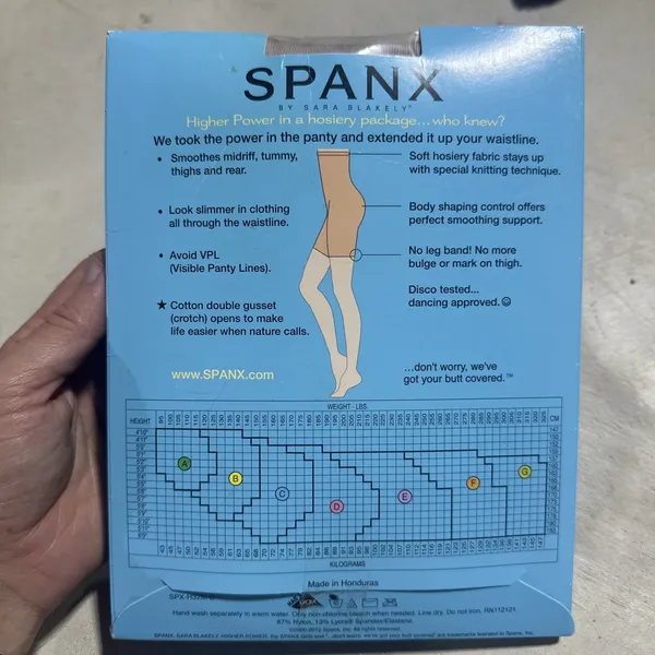 NEW Spanx Higher Power High Waisted Power Panty Shaper Slimmer Size E Bare - Image 5