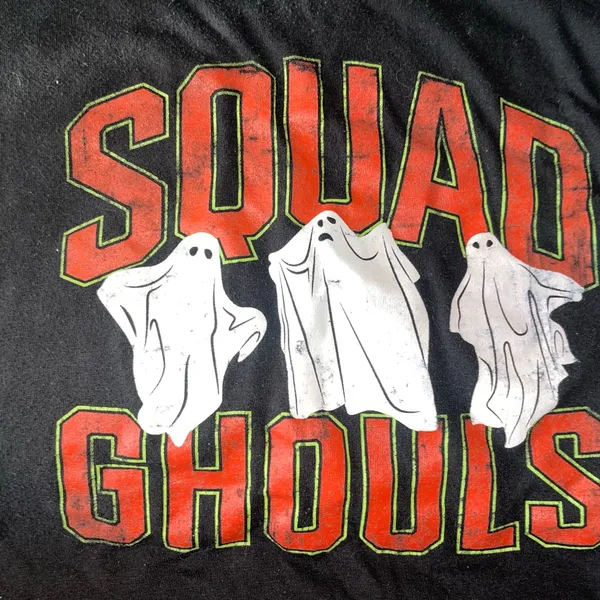 Black 'Squad Ghouls' Graphic T-Shirt by Celebrate! Halloween Size XL - Image 5