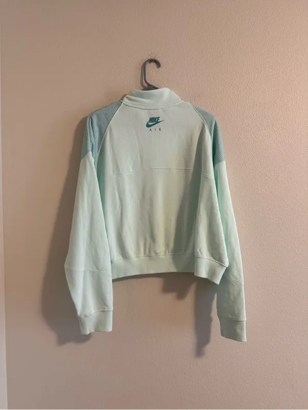 Nike Light Mint Half-Zip Pullover Sweatshirt - Image 3