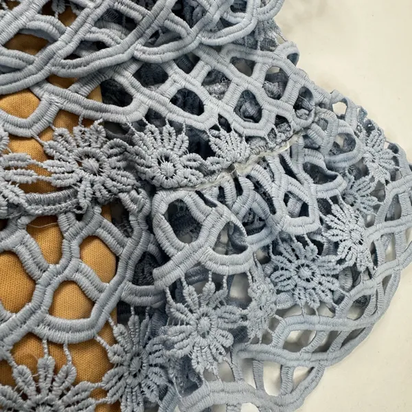 Lulus Beauty & Lace Light Blue Crochet Mini Dress - Image 14