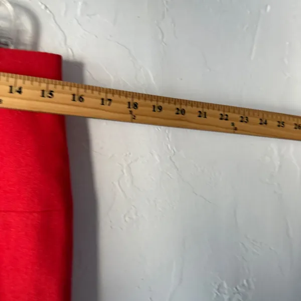 J. Crew Red Wool Blend Pencil Skirt Size 8 Business Casual‎ Office Work Academia - Image 4