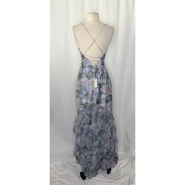 NWT!! Anthropologie FOR LOVE & LEMONS Elea Floral Ruffle Maxi Dress Medium‎ - Image 9