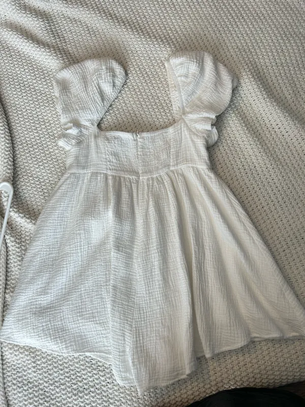 Princess Polly White Flowy Romper - Image 5