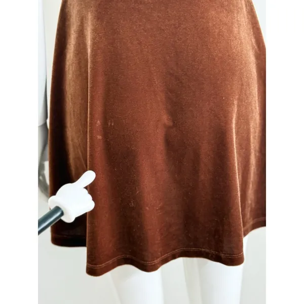 Urban Outfitters Brown Velvet Lace Corset Sleep Dress Fairycore Whimsigoth S - Image 12