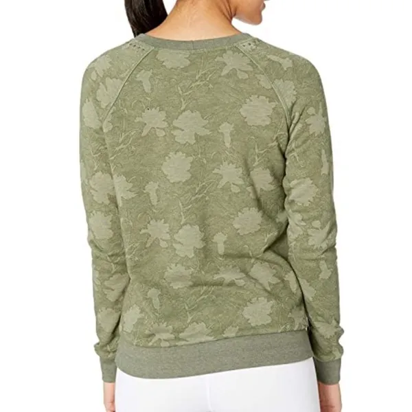 Maaji Sleek French Terry Crewneck Sweatshirt Olive Green Size Small - Image 2