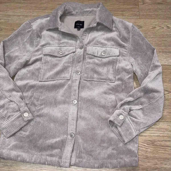 Love Tree Womens Button Up Jacket Small Shacket - Image 9