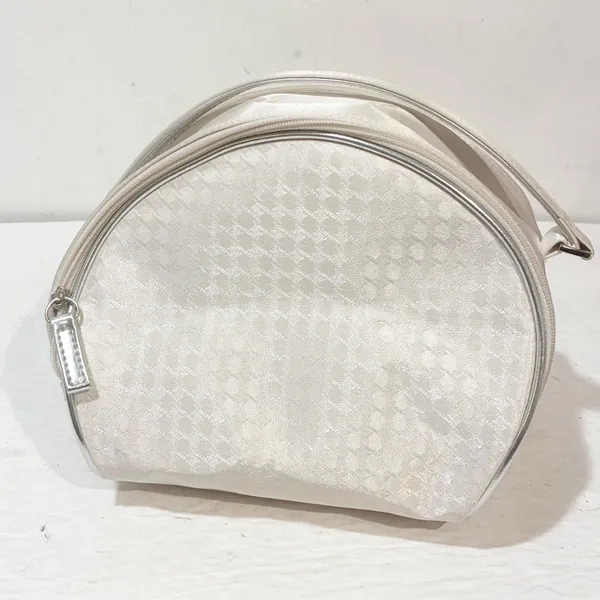 Christian Dior Beauty Vintage White Fabric Vanity‎ Makeup Cosmetic Toiletry Bag - Image 5