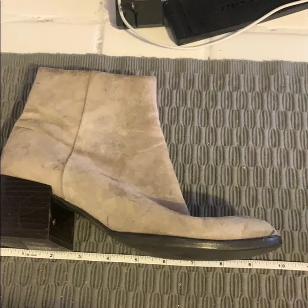 Sam Edelman Suede Ankle Boots Tan Joey Booties 6 1/2 Neutral Boho Minimalist - Image 15