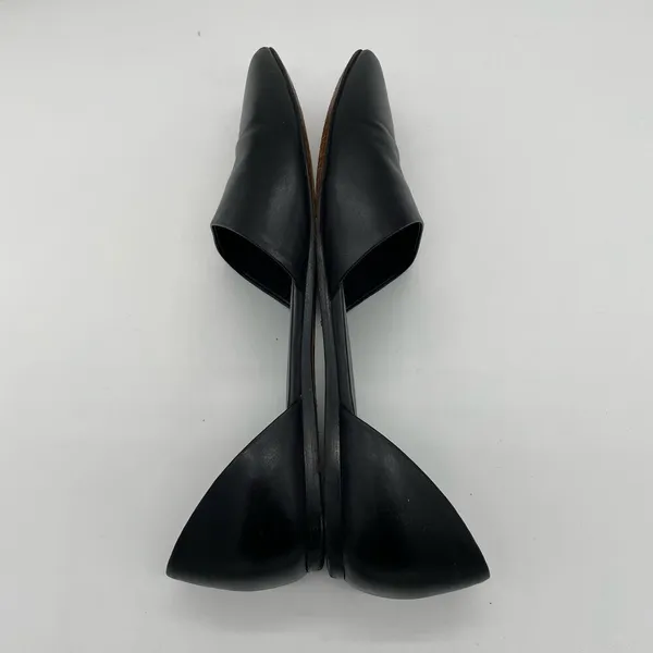 Vince Nina Leather D'Orsay Flats - Black - 11M - Image 9