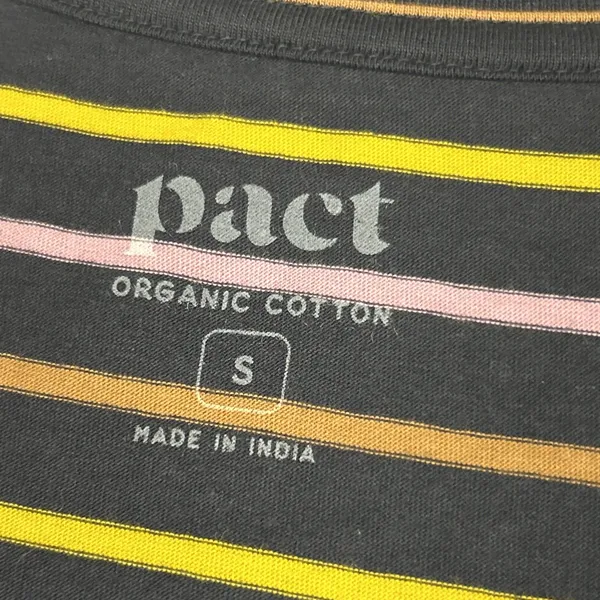 Pact Dress Womens Small Softspun A-Line Tank La Jolla Stripe Lightweight Organic - Image 4