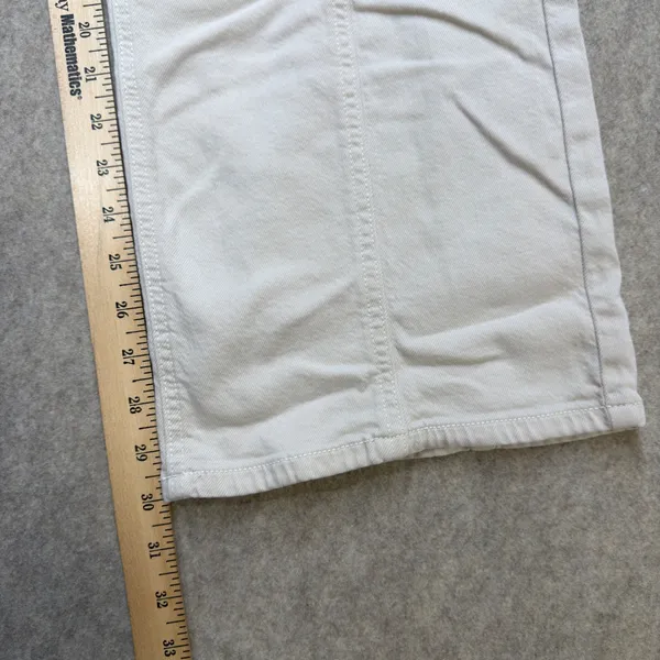 American Eagle Jeans Womens 0 Cream Wide Leg Boho Coastal Utility Front Seam - Image 10
