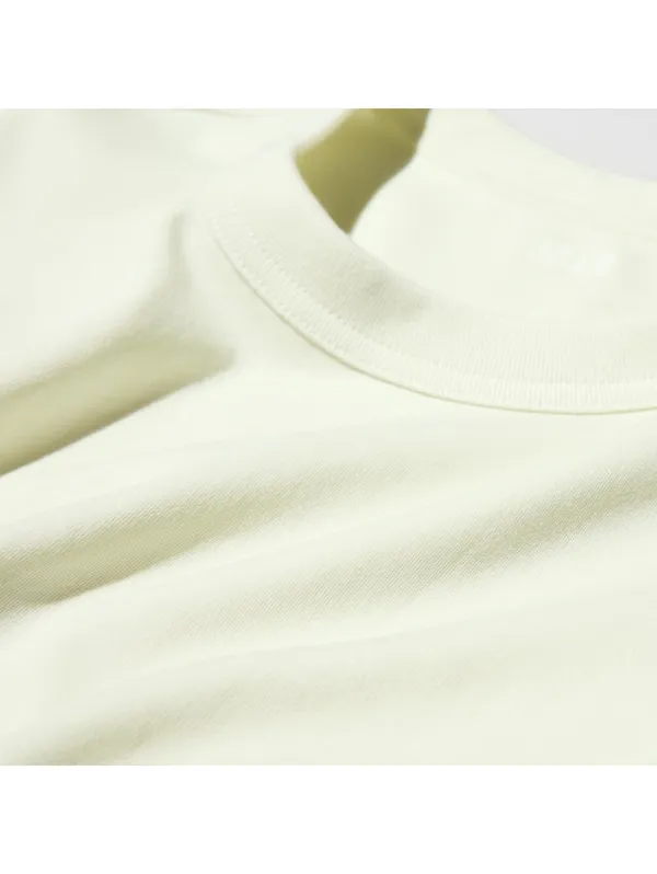 Uniqlo U Cotton Crew Neck T-Shirt NWT Cream Large - Image 3
