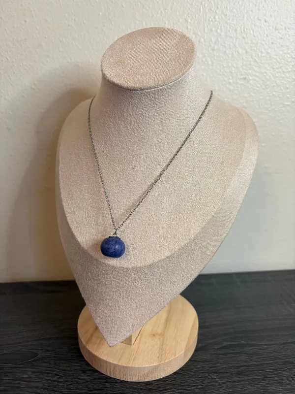 Handmade Blueberry Charm Necklace  - Image 4