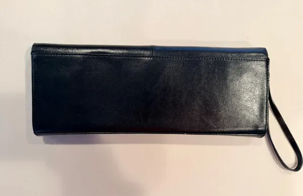 ALFANI | Leather clutch purse with strap - Image 14
