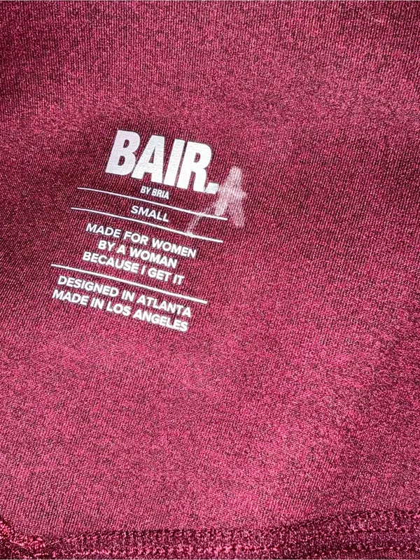High-Waist Stretch Flare Pants in Burgundy Size Small - Image 12