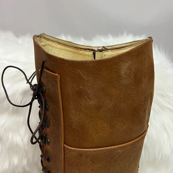 Je-Ver Lace-up Western‎ boots size 8 Fisherman Core Bin 21 - Image 6