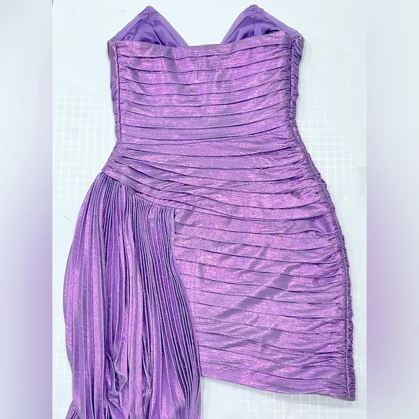 Retrofête DANIELE DRESS in dusty lilac, size XXS - Image 8