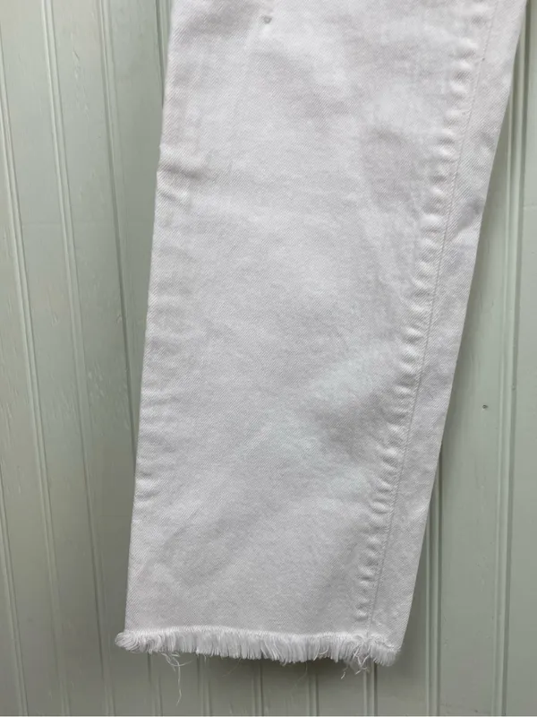 J. Crew Women's Slim Boyfriend Jean White Denim Size 27 Distressed Slim AO671 - Image 7