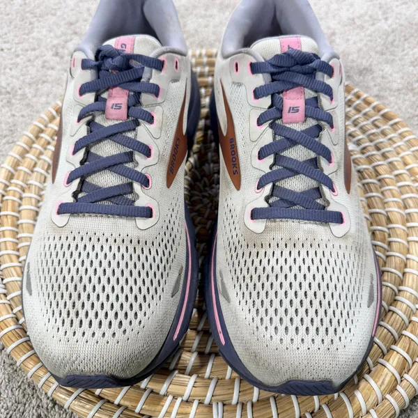 Brooks Women’s Ghost 15 Sneakers Shoes Cushioned Running in White Purple 10 - Image 4