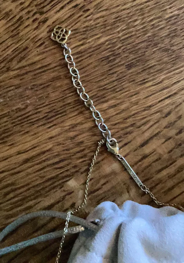 Kendra Scott gold iridescent heart Necklace - Image 2