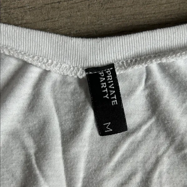 PRIVATE PARTY White Tank Top - Image 2