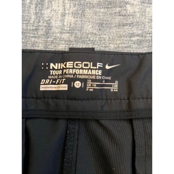 Nike Black Dri Fit Straight Leg Tour Performance Golf Pants Size 12 - Image 4