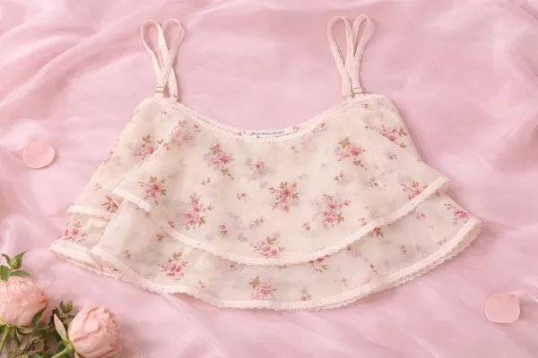 Victoria’s Secret Dream Angels – Wisteria Sheer Chiffon Flutter Cami Set - Image 2
