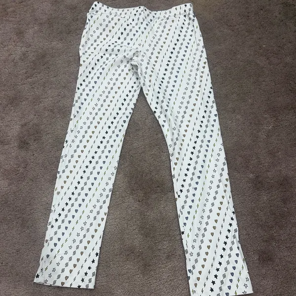 Roller Rabbit X Peleton Hearts and lightning Henley Pajamas 100% Cotton Small - Image 10