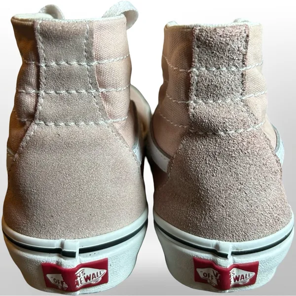 Pink & White Vans High-Top Sneakers – Women’s 6.5/ Men’s 5 - Image 7