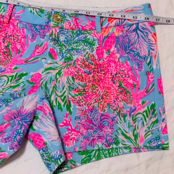 Lilly Pulitzer Callahan Knit Shorts Size 6 Celestial Blue Cay to My Heart 005699 - Image 13