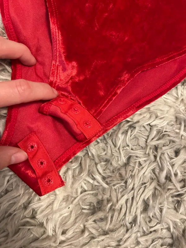 Red Velvet Bodysuit - Image 6