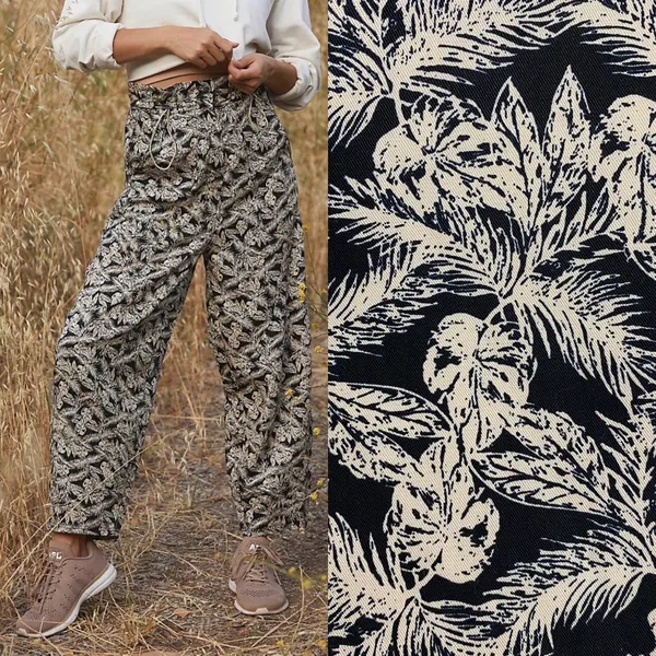 Free People Movement Point Break Printed Paperbag Waist Balloon Pants: Tropical - Image 4